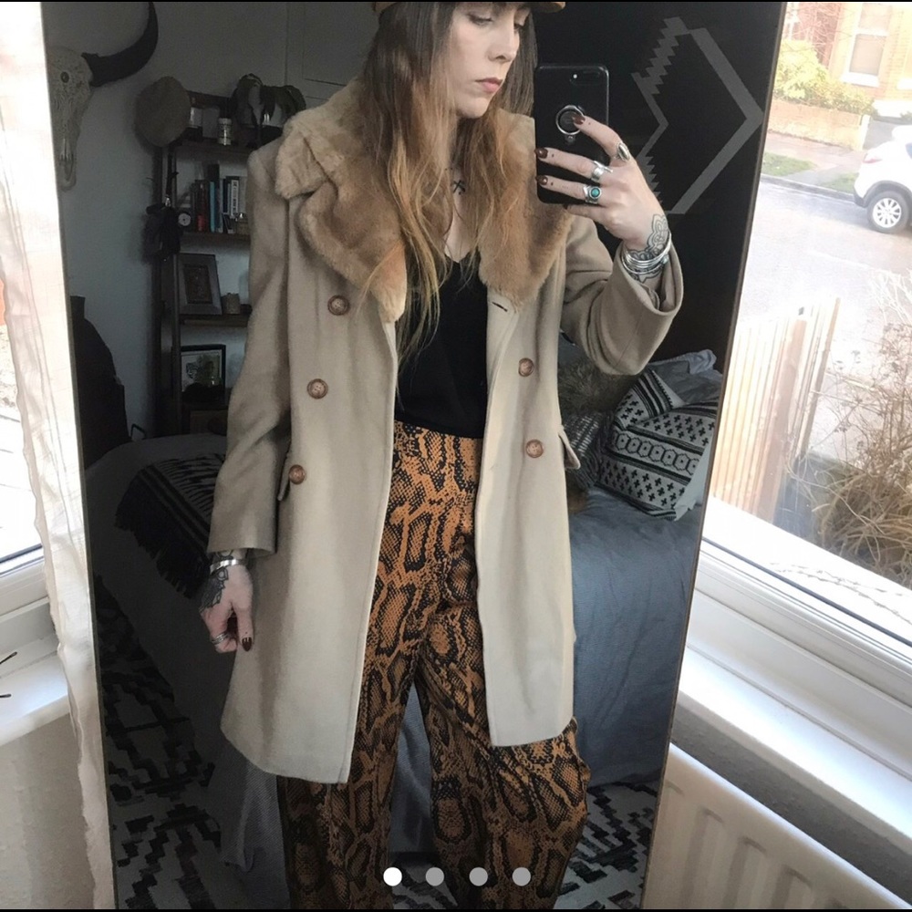 Vintage Beige Penny Lane Coat